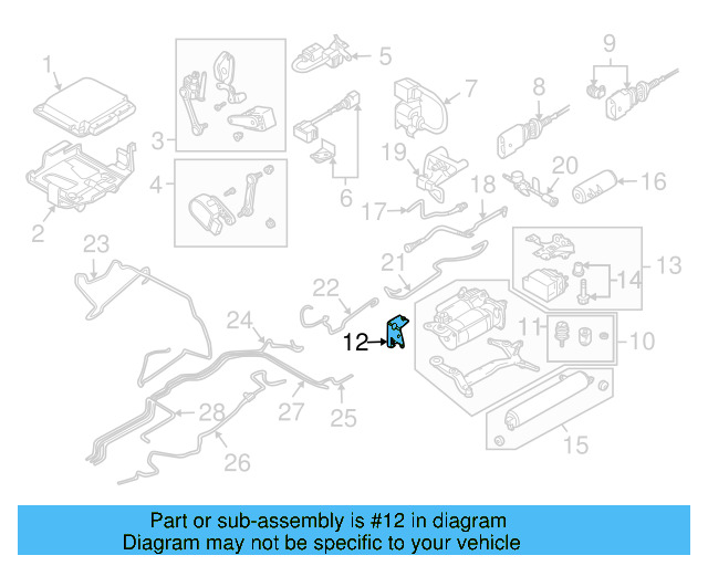 Air Compressor Retainer 7L0-616-869-A - View 3
