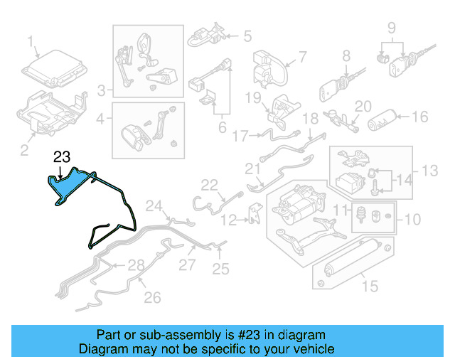 Air Pipe 7L0-616-719-E - View 10