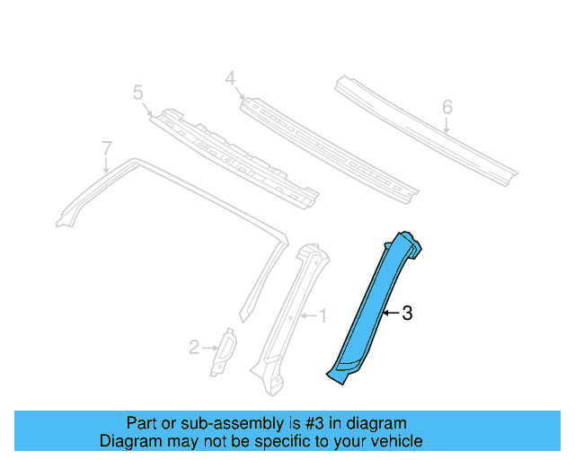 Outer Pillar 5C3-810-149-B - View 3