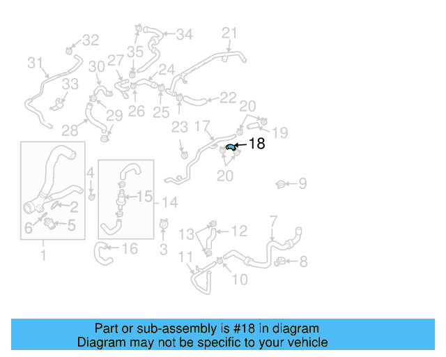 Connector Hose 7L6-121-058-T - View 3