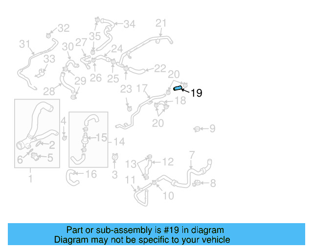 Connector Hose 7L6-121-058-S - View 3