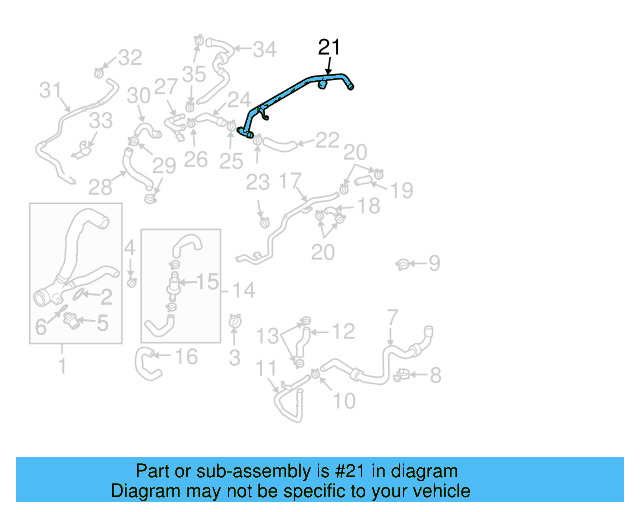 Water Pipe 7L6-121-065-D - View 8