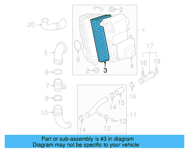 Air Filter 7L0-129-620-A - View 8