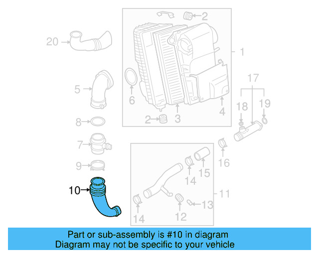Intake Hose 7L6-128-628-B - View 9