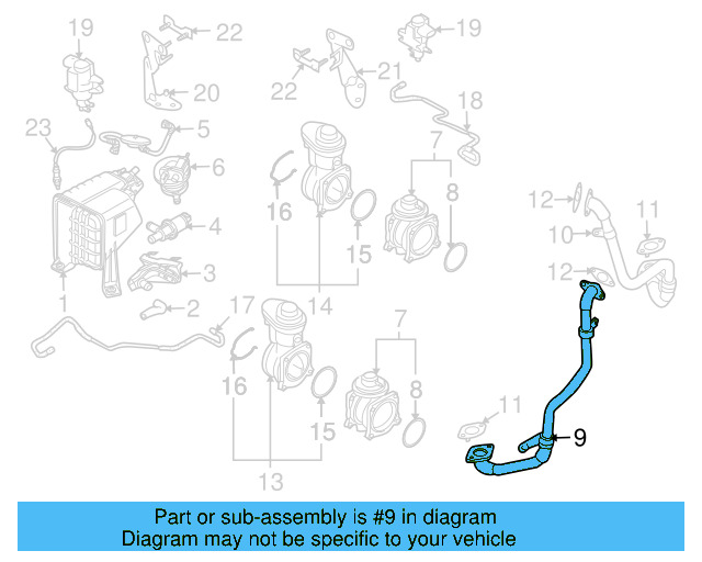 Egr Pipe 07Z-131-520-H - View 3