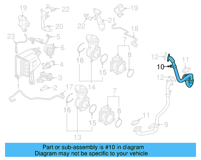 Egr Pipe 07Z-131-521-H - View 3