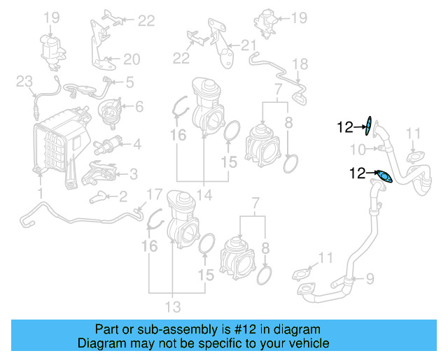 Egr Pipe Gasket 07Z-131-547 - View 5