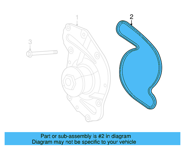 Water Pump Gasket 7B0-121-119 - View 3