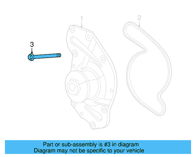 Water Pump Bolt WHT-005-700 - View 3