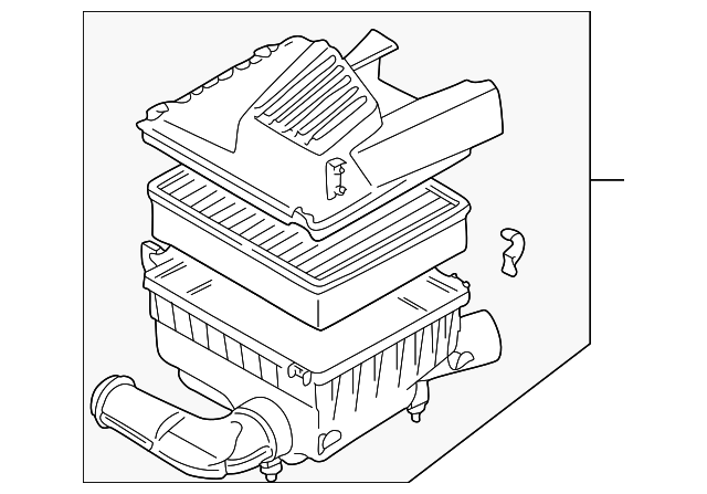 Air Cleaner Assembly 1E0-129-607-AE