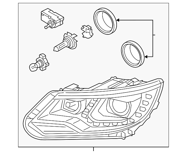 Headlamp Assembly 5N0-941-005-C