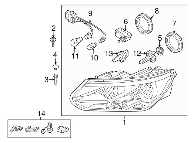 Headlamp Assembly Bolt N-910-953-01 - View 7