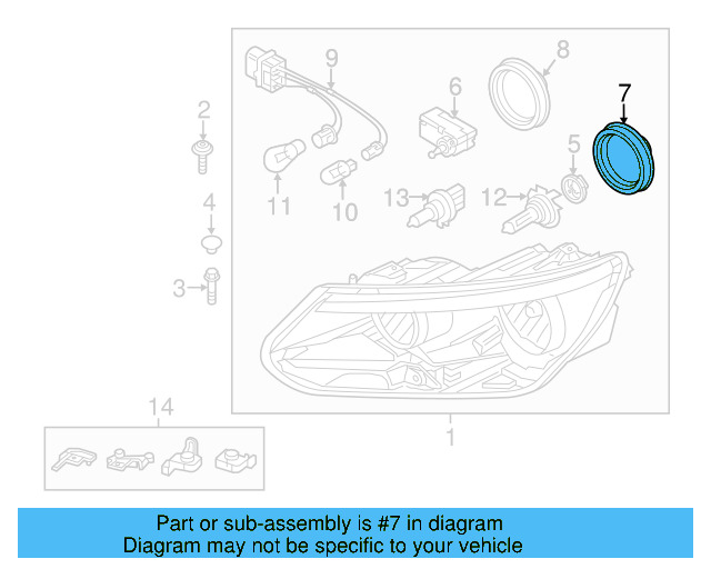Headlight Bulb Cap 2E0-941-607 - View 18