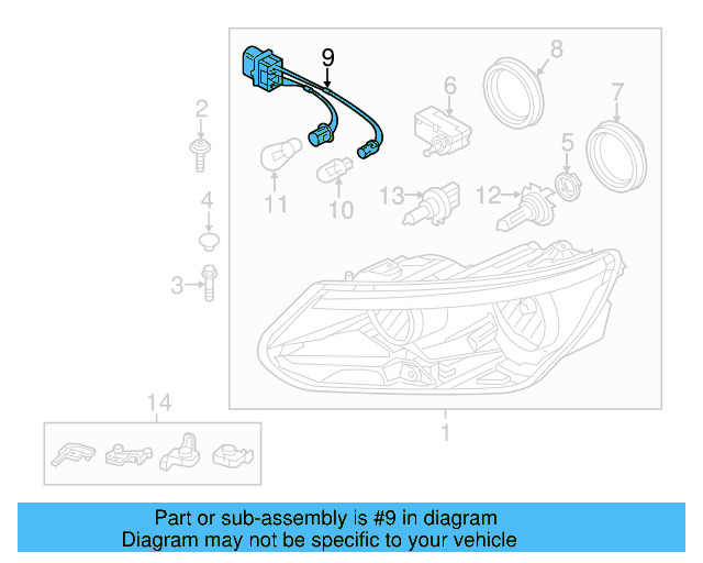 Wire Harness 5N0-971-671 - View 3