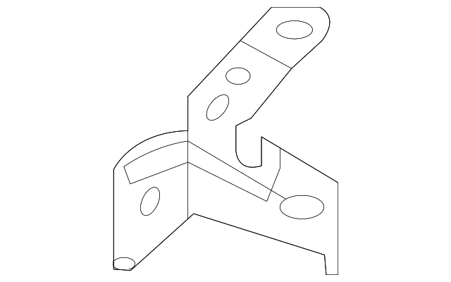 Brake Hose Lower Bracket 1EA-611-842-F