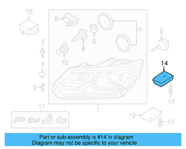 Headlight Control Module 4H0-941-329 - View 17