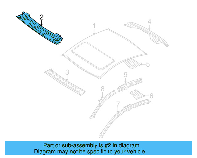 Header Panel 3C8-817-121-A - View 3