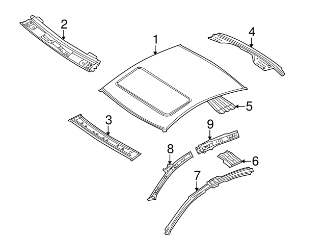 Rear Header 3C8-817-163 - View 3