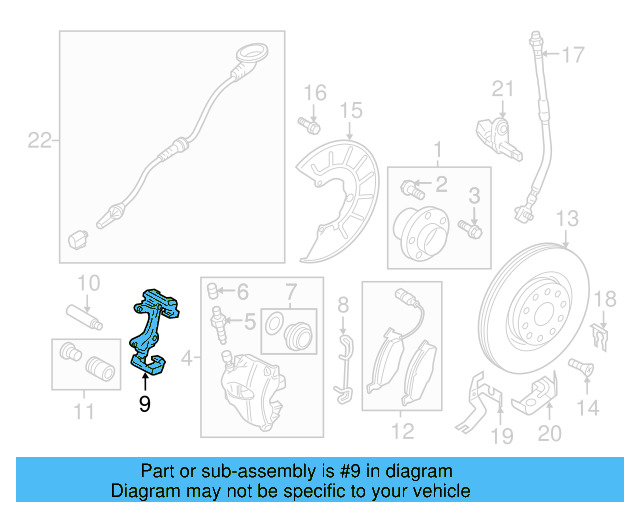 Caliper Mount 1K0-615-125-D - View 16