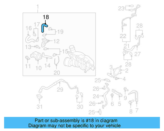 Upper Hose 06J-145-718-F - View 13