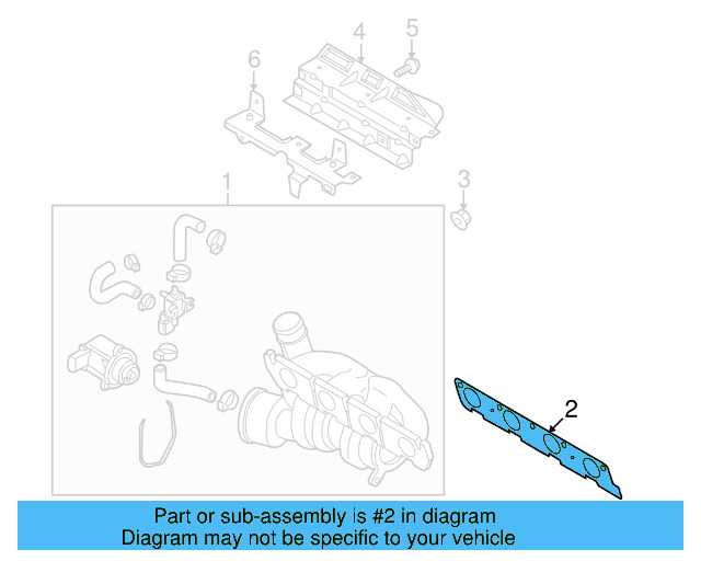 Exhaust Manifold Gasket 06F-253-039-F - View 17