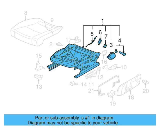 Seat Frame 1K3-881-105-EJ - View 12
