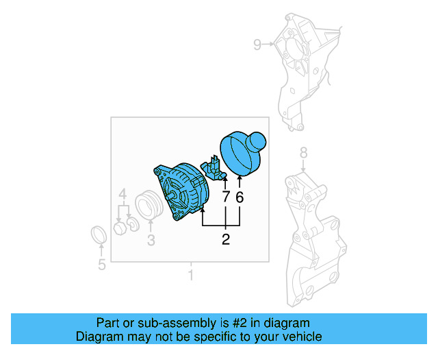 Alternator 06F-903-023-FX - View 8