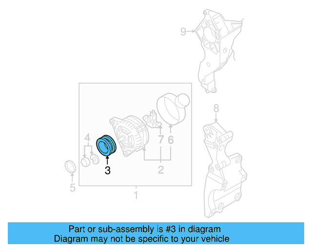 Alternator Pulley 045-903-119-A - View 13