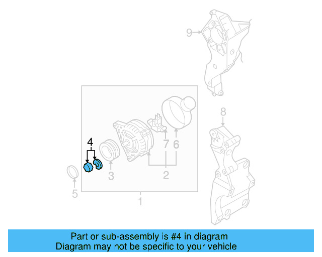 Pulley Hardware Kit 028-903-320-C - View 43