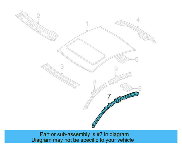 Rail Reinforced 3C8-810-412 - View 4