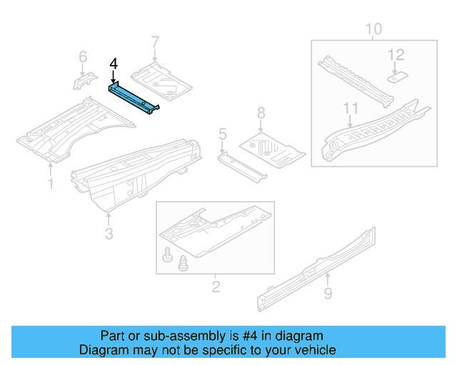 Seat Support 7L0-803-302-D - View 5