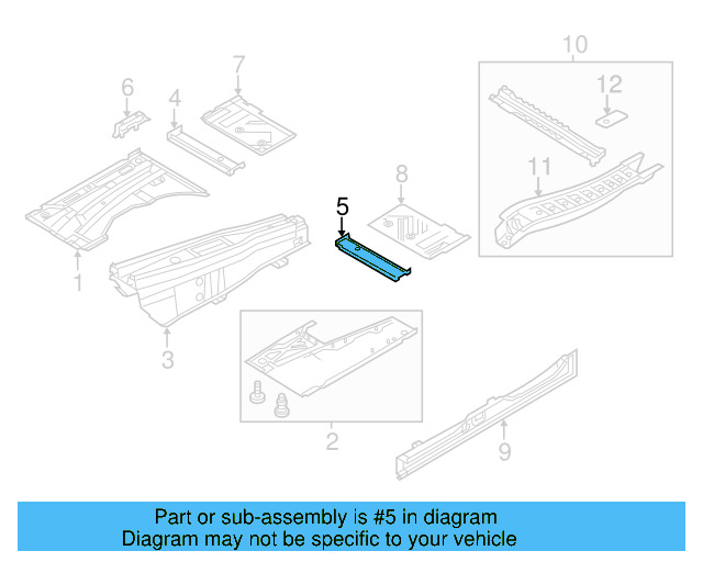 Seat Support 7L0-803-301-E - View 5
