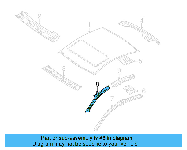 Rail Reinforced 3C8-810-412 - View 3