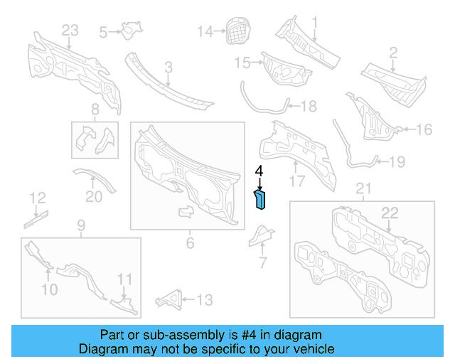 Cowl Mount Plate 7P0-803-448