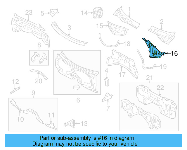 Water Deflector 7P6-819-511-B - View 4