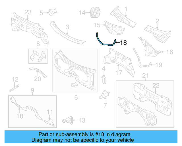 Water Deflector Gasket 7P6-819-048 - View 3
