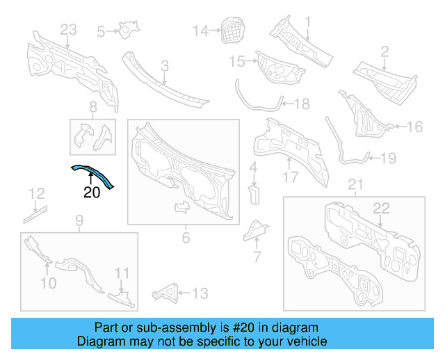Lower Cover 7P0-806-269 - View 7
