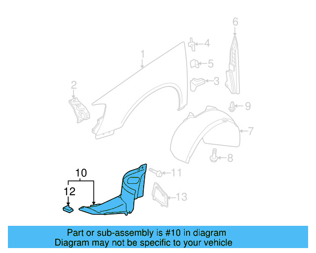 Front Extension 3C0-805-911-B-9B9 - View 3