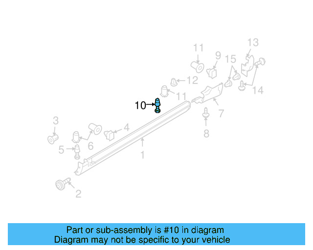 Rocker Molding Rivet 3C0-853-934 - View 18