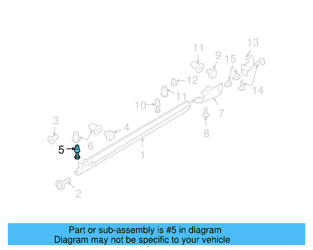 Rocker Molding Rivet 3C0-853-934 - View 19