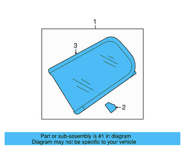 Quarter Glass 3C9-845-297-BE-5AP - View 3