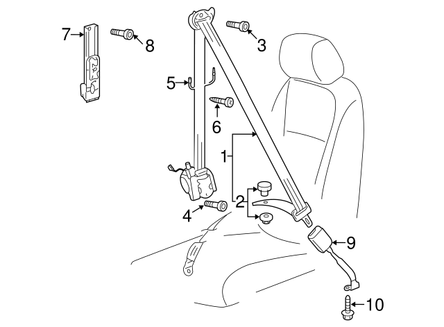 Retractor Assembly Upper Bolt N-989-243-01 - View 25