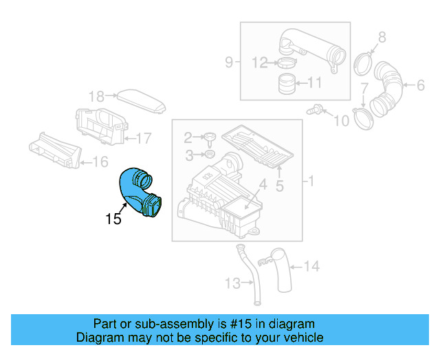 Air Duct 5C0-129-618-C - View 11