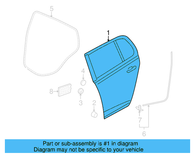 Door Shell 5K6-833-055-K - View 6