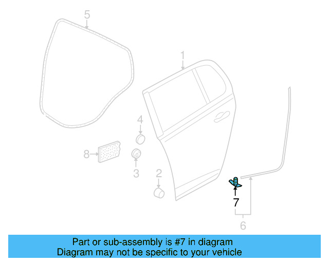 Door Weather 1Z0-837-732-A - View 36