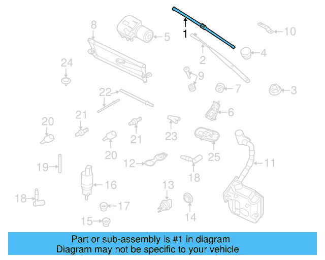 Wiper Blade 1Q1-998-002 - View 14