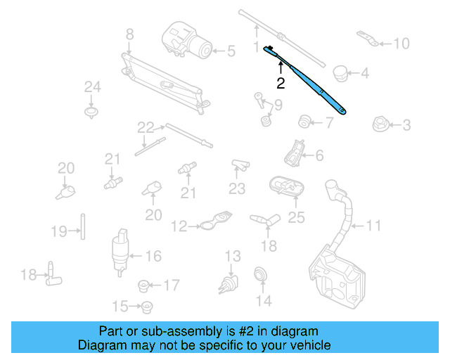 Wiper Arm 1K5-955-410-B-03C