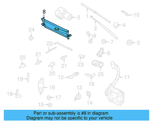 Wiper Transmission 5K1-955-601 - View 16