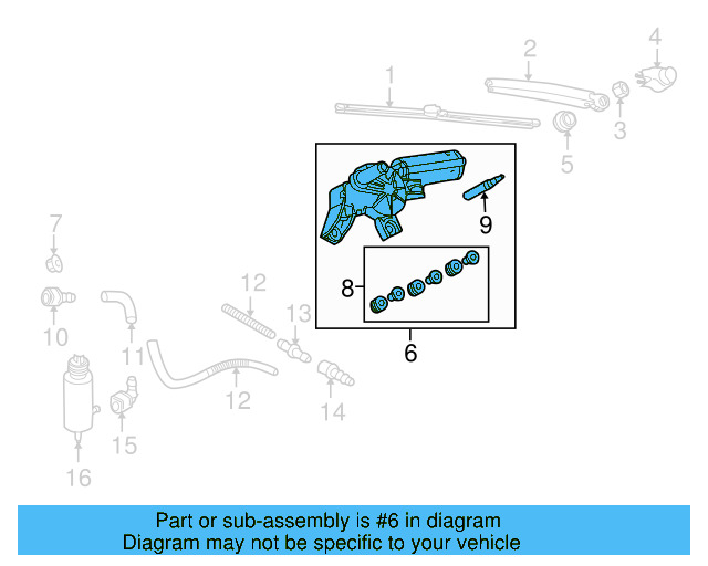 Back Glass Wiper Motor 1K9-955-711-B - View 10