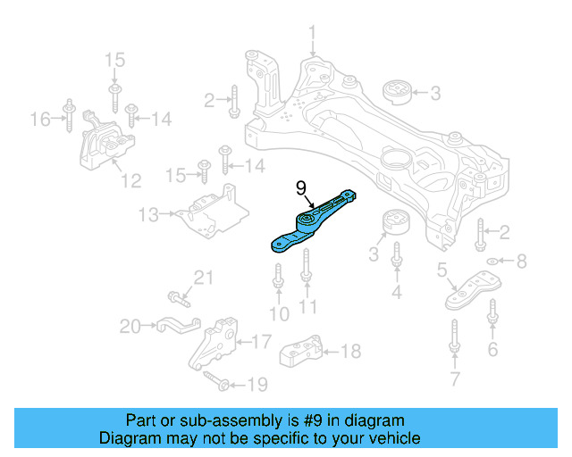 Rear Support 5Q0-199-855-AD - View 7